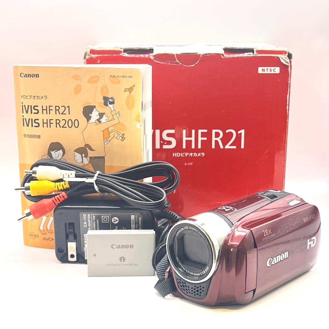 付属品充実 Canon iVIS HF R21 ビデオカメラ 本体 バッテリー