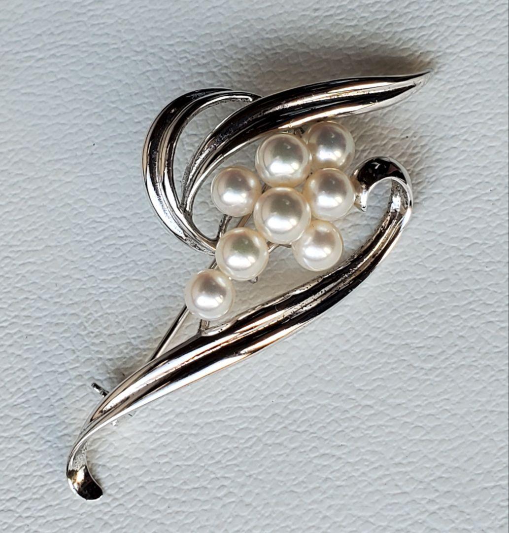 MIKIMOTO　ミキモト　ヴィンテージ　あこや真珠　ブローチ　ジュエリー