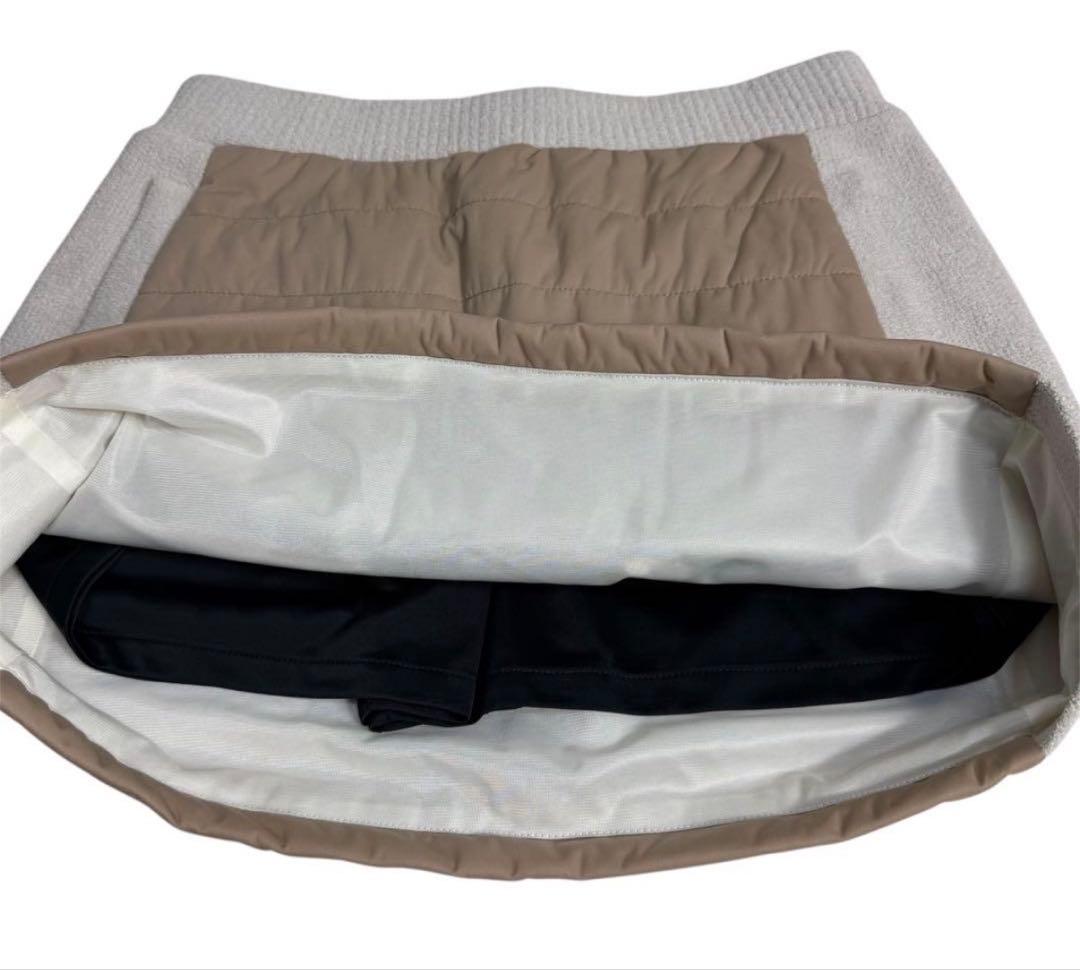 専用　BRIEFING GOLF 中綿スカート キルティング ニット ベージュ