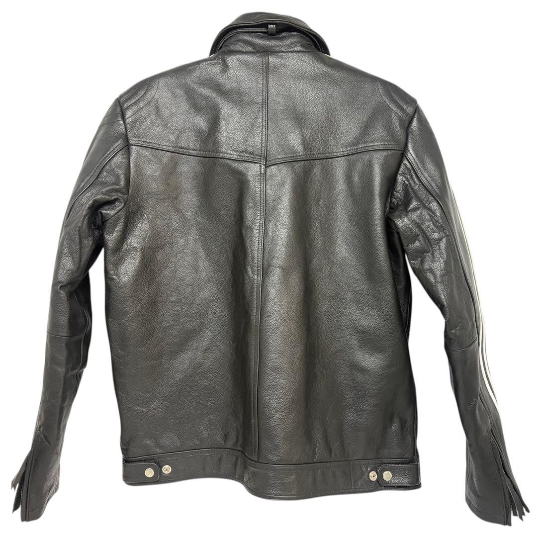 ①Freedom レザー ライダース ジャケット ホワイトライン