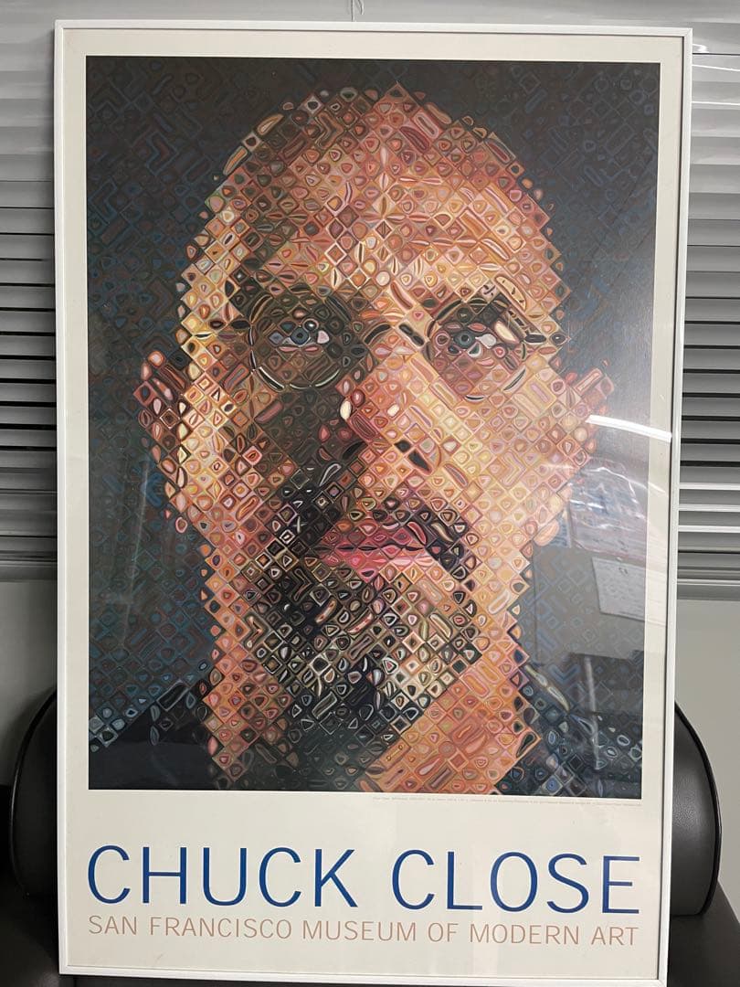 Chuck Close（チャック クロース） ポスター（フレーム含む）
