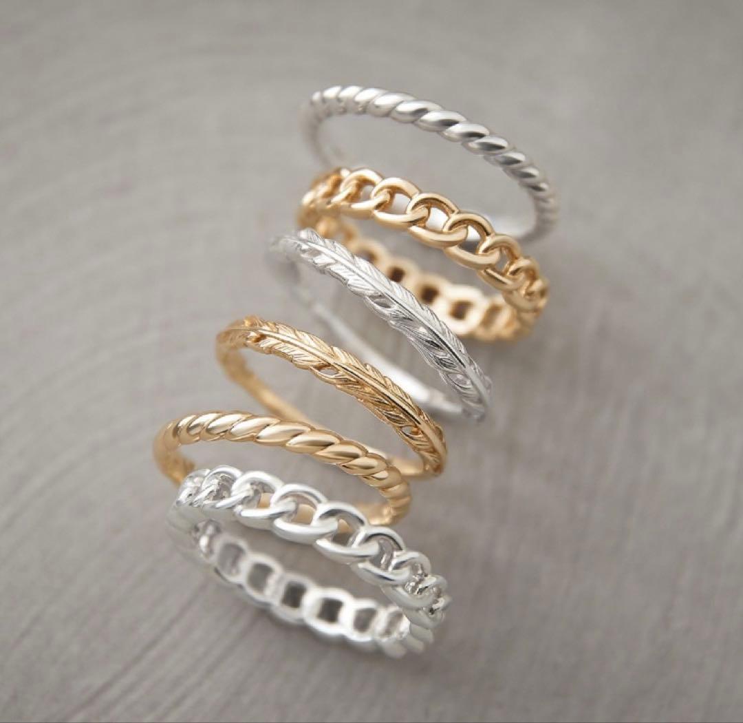 NOJESS K5 フェザーリング｜羽根モチーフ｜11号 美品 箱付