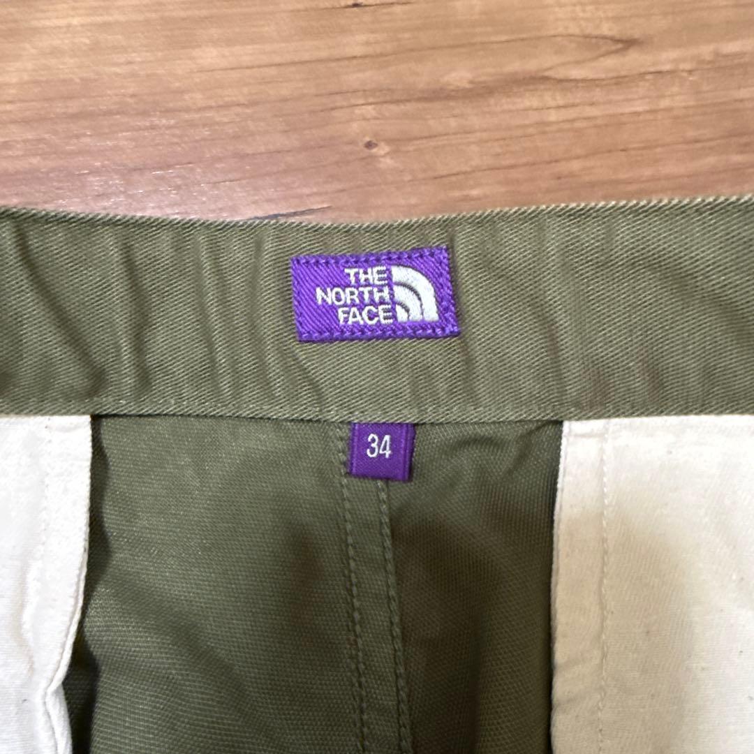 美品ノースフェイス パープルレーベル チノワイド テーパード フィールド パンツ