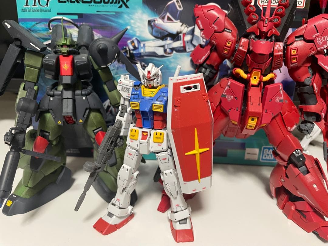 HG RGガンプラ 完成品3体セット