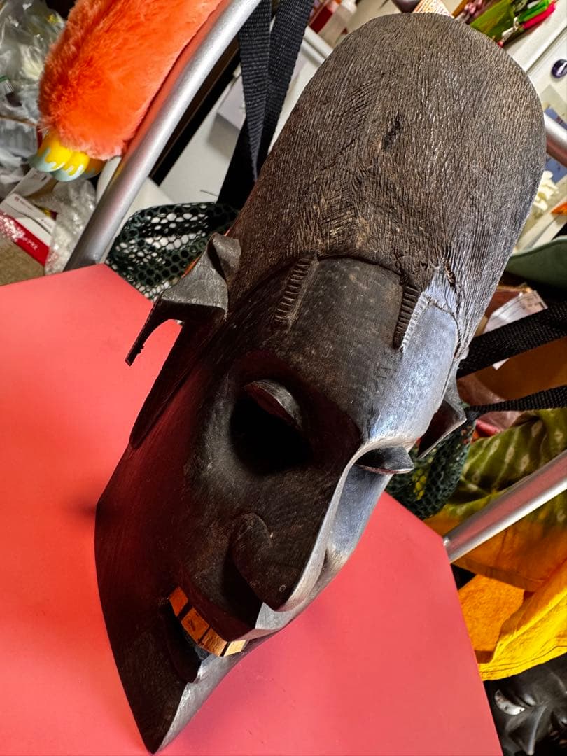 ✴︎安い！！✴︎アフリカンマスク 木製 ✴︎クオリティ高いです！