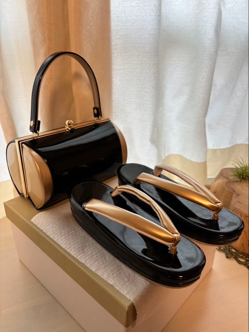 成人式　卒業式　結婚式　バッグ　サンダルセット　和装用