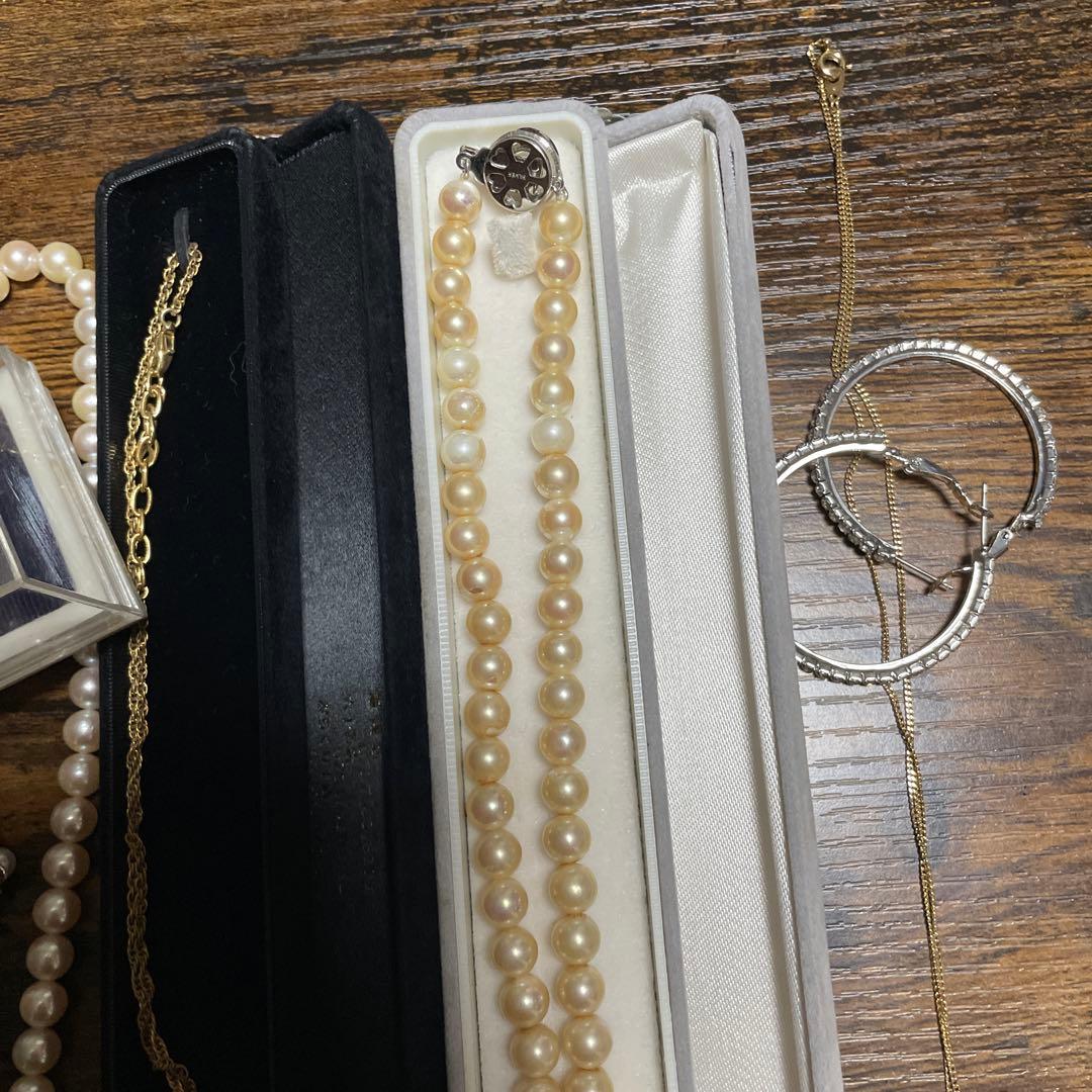 リ*ン様 遺品整理 パールと金属のエレガントアクセサリーセット