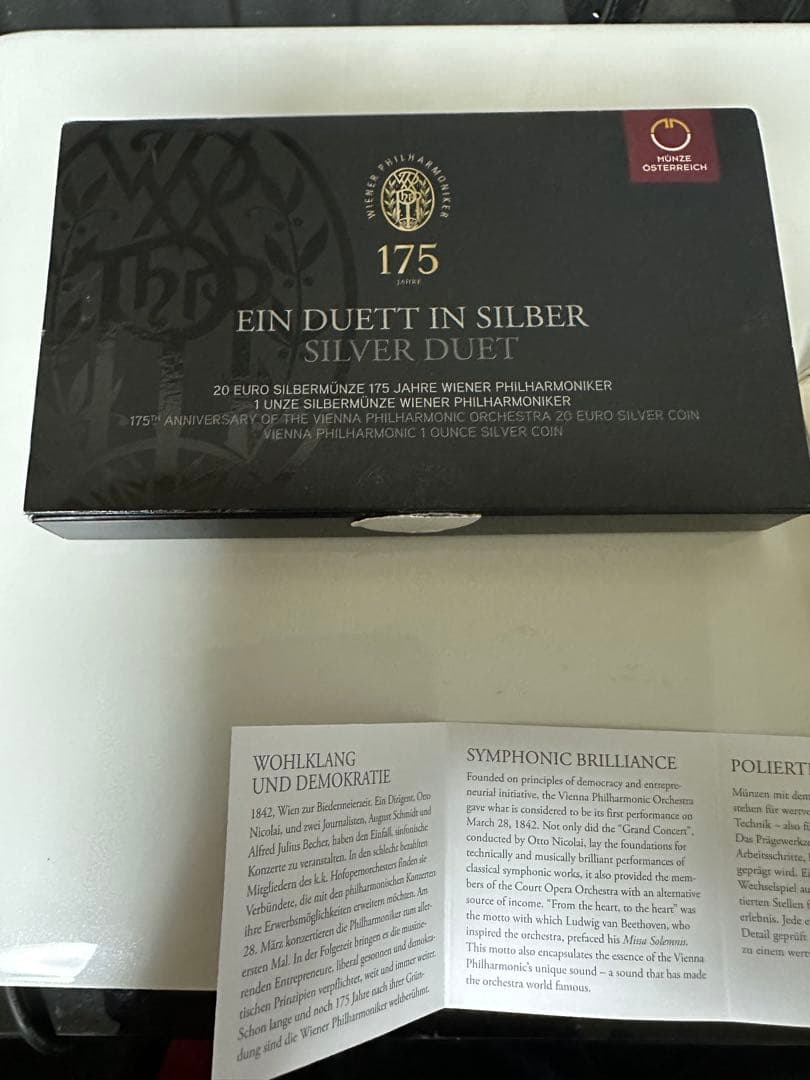 175周年ウィーンフィルハーモニー管弦楽団メダルセット