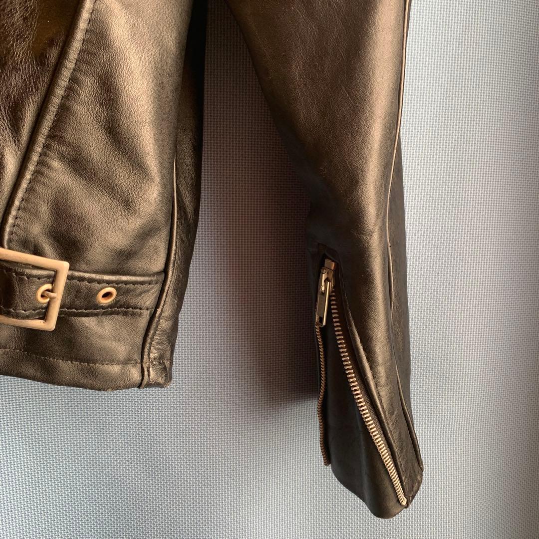 Schott レザーシングルライダース 美品 サイズ42 USA製ヴィンテージ