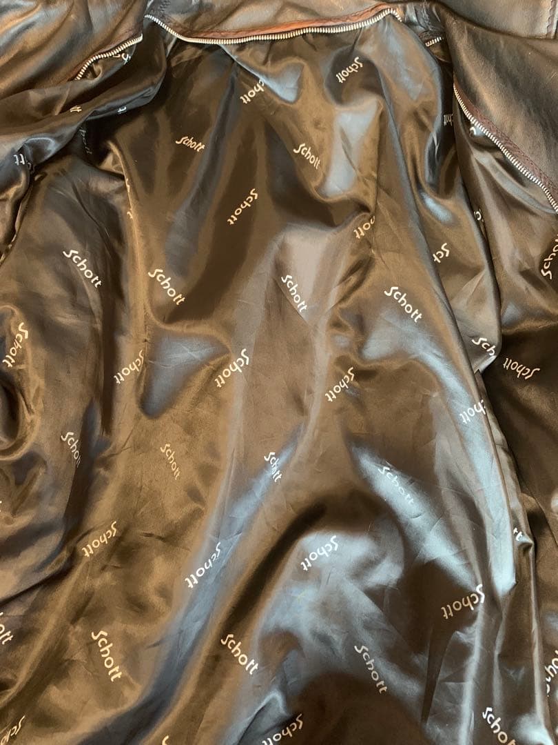 Schott レザーシングルライダース 美品 サイズ42 USA製ヴィンテージ