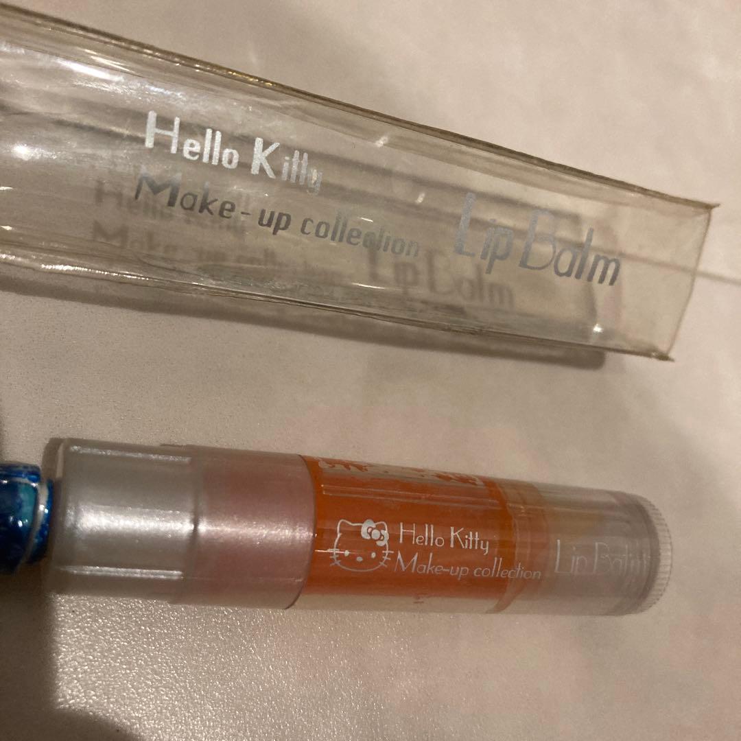 レトロ《2002年 ハローキティ リップバーム》当時物 コスメ☆オレンジ