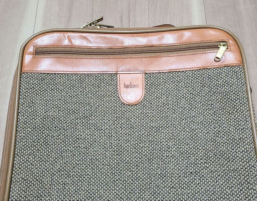 ハートマン キャリーケース ツイード/ベルティングレザー