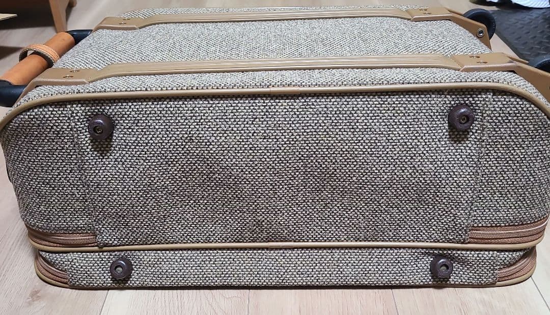 ハートマン キャリーケース ツイード/ベルティングレザー