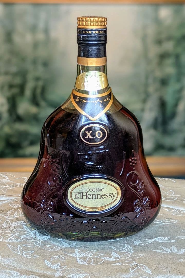 ヘネシー XO コニャック　金キャップ　グリーンボトル　２本セット