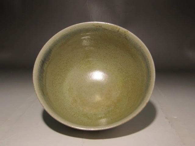 膳所焼　安南写雲錦絵茶碗　淡々斎花押の逸品 s397