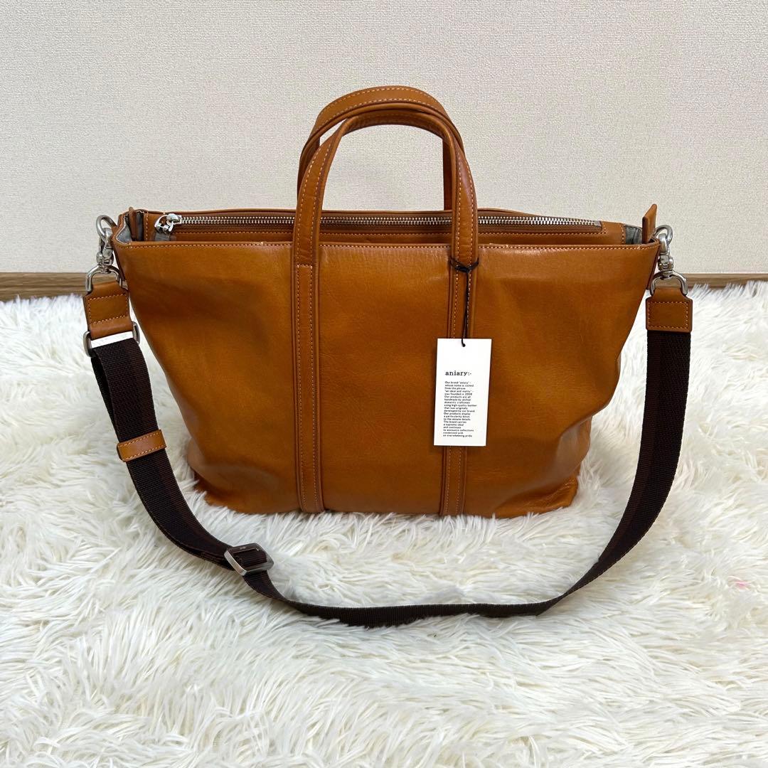 【新品タグ付き】aniary 2wayトートバック アンティークレザー