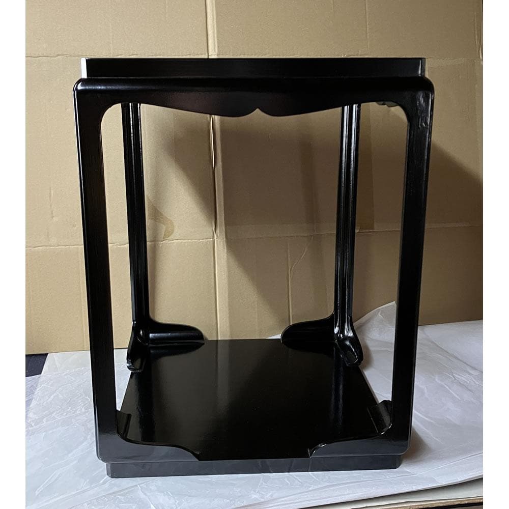 F1455 高麗卓 紙箱入り 木製 一閑 棚 茶棚 茶道具