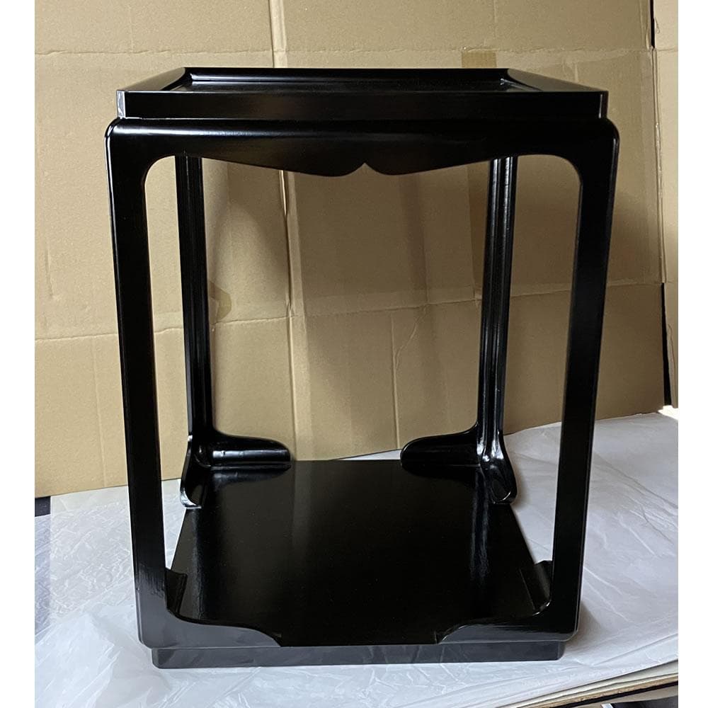 F1455 高麗卓 紙箱入り 木製 一閑 棚 茶棚 茶道具