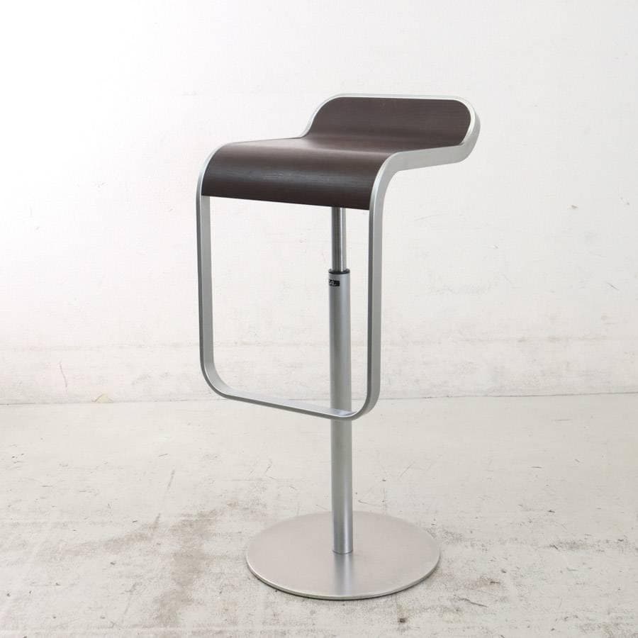 はなこ様6の6ラパルマ レム ハイスツール オーク突板 ブラウン 昇降回転