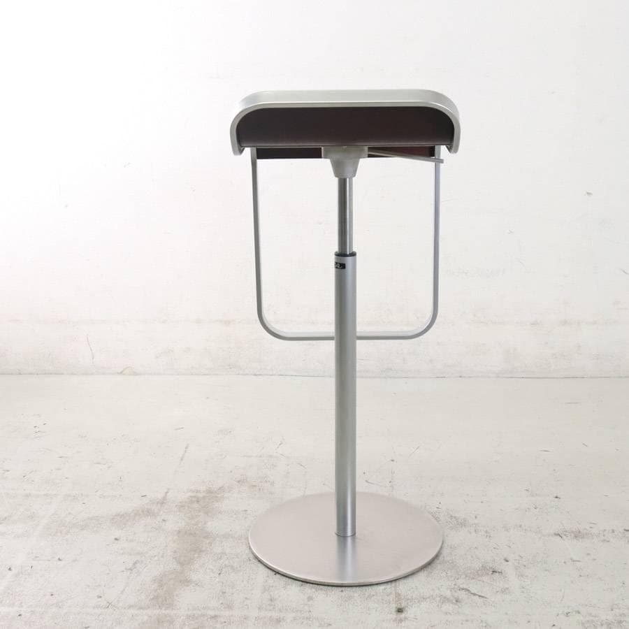 はなこ様6の6ラパルマ レム ハイスツール オーク突板 ブラウン 昇降回転