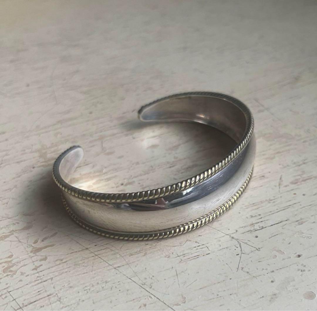 MEXICO シルバー925 真鍮コンビブレスレット ヴィンテージ ジュエリー