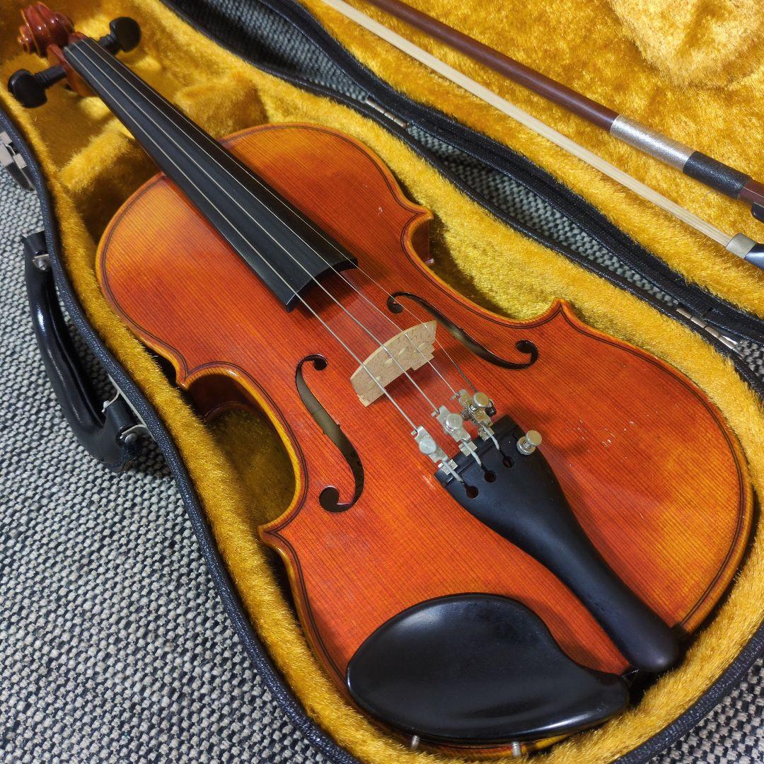 【特価】SUZUKI NO.520 バイオリン 1/2 1987 杉藤弓 虎杢