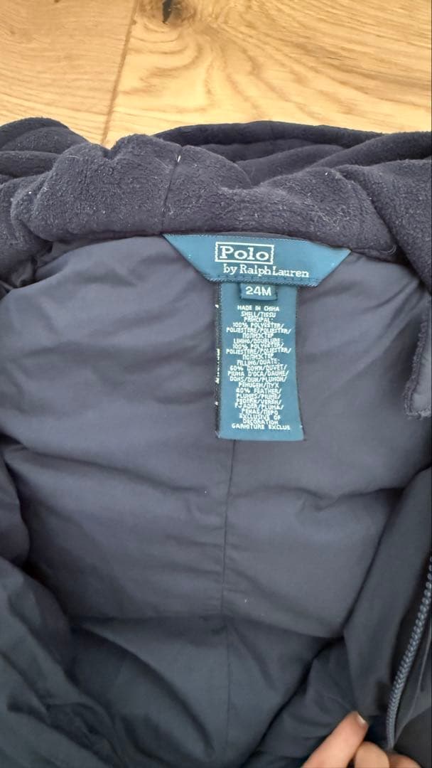 【最終値下】美品 ラルフローレン ダウン ジャンプスーツ 24M