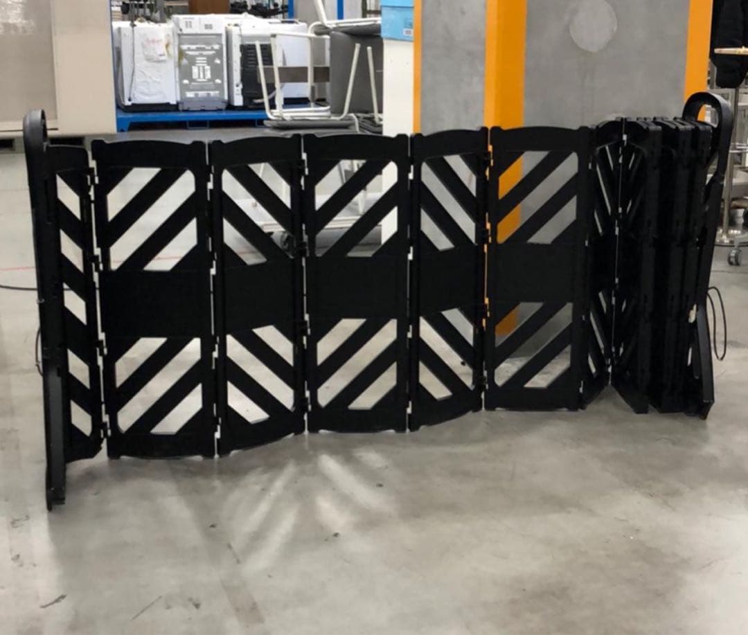 折りたたみ式パーテーション 交通柵, 安全建設フェンス格納式交通　折りたたみ式