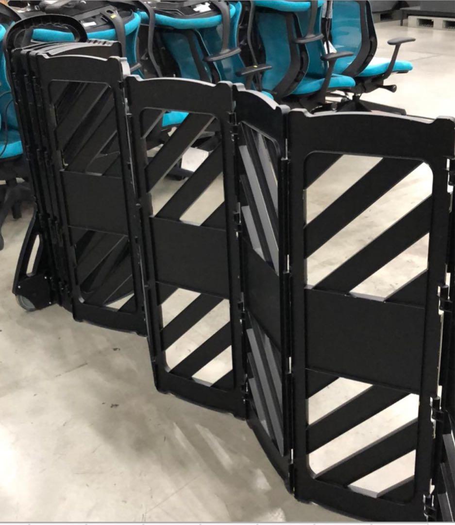 折りたたみ式パーテーション 交通柵, 安全建設フェンス格納式交通　折りたたみ式