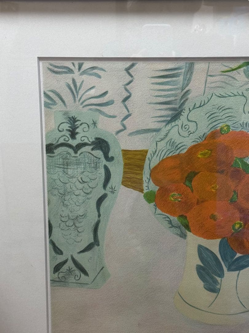 ピエール・ボンコンパン《ポピーの花束》リトグラフ 限定250部 直筆サイン入り