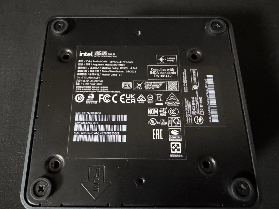 NUC11 Pro Kit NUC11TNHi3 Office付き