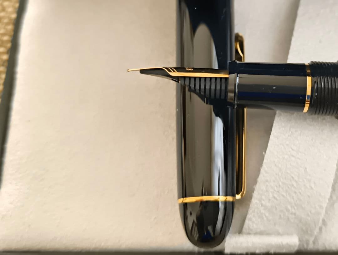 プラチナ万年筆 PLATINUM　#3776センチュリー　SF　細軟　ブラック