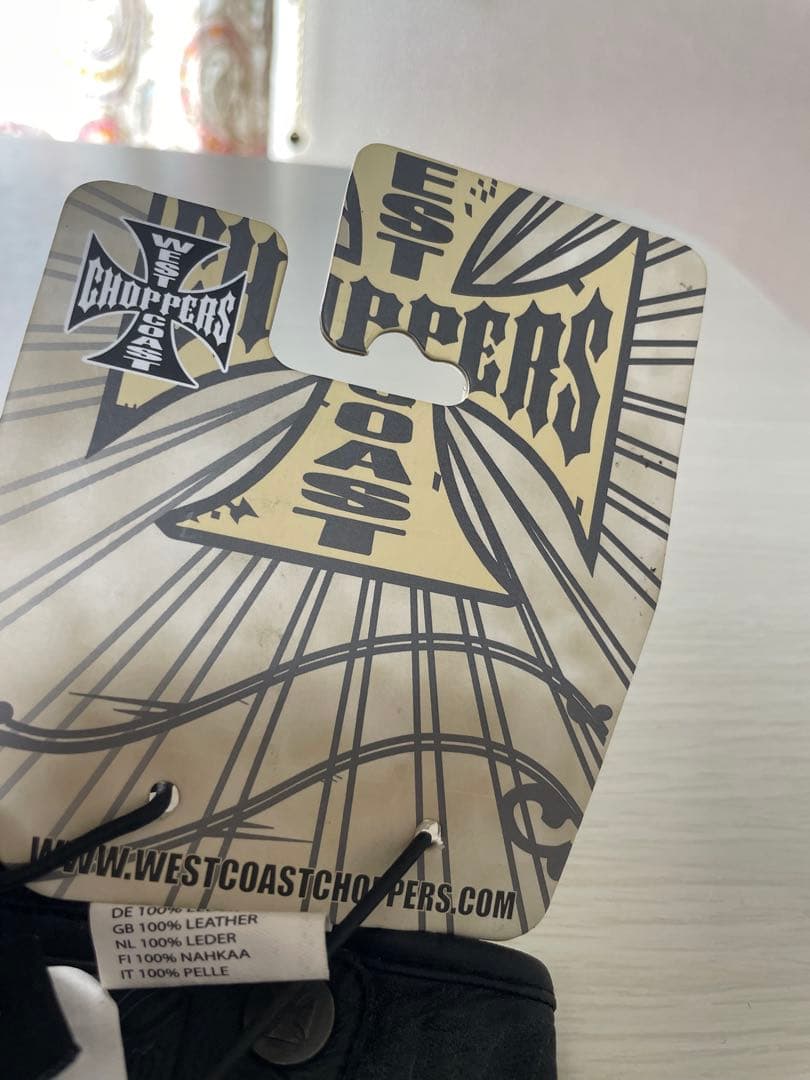 ブラックレザー手袋 Lサイズ 未使用 ウエストコーストチョッバーズ