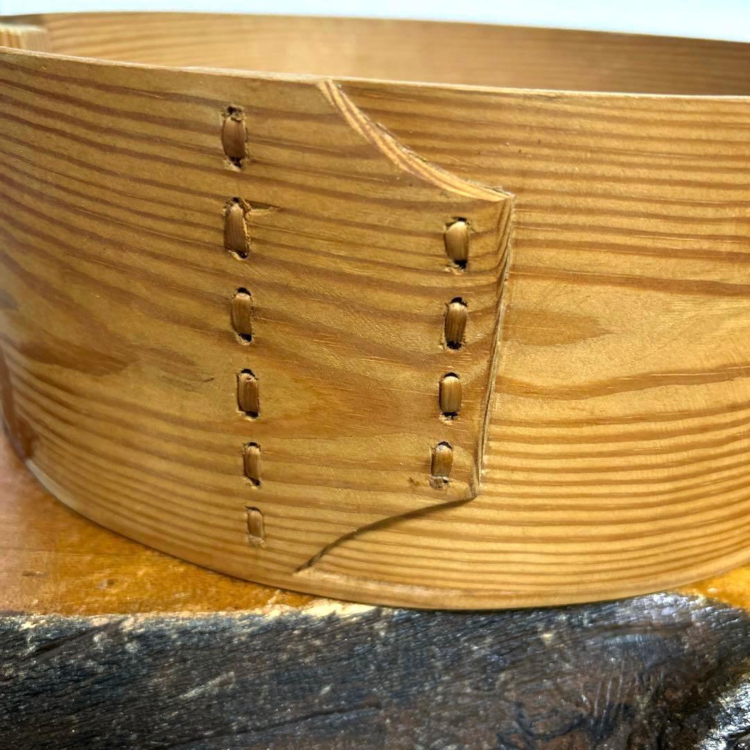 ヴィンテージ　スウェーデンsvepaskスヴェープアスク曲げ木箱　北欧雑貨