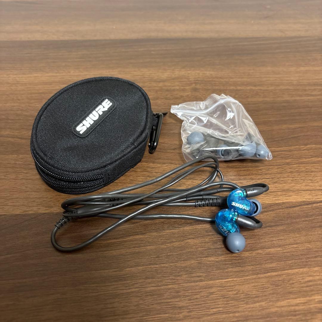 Shure SE215 ブルー