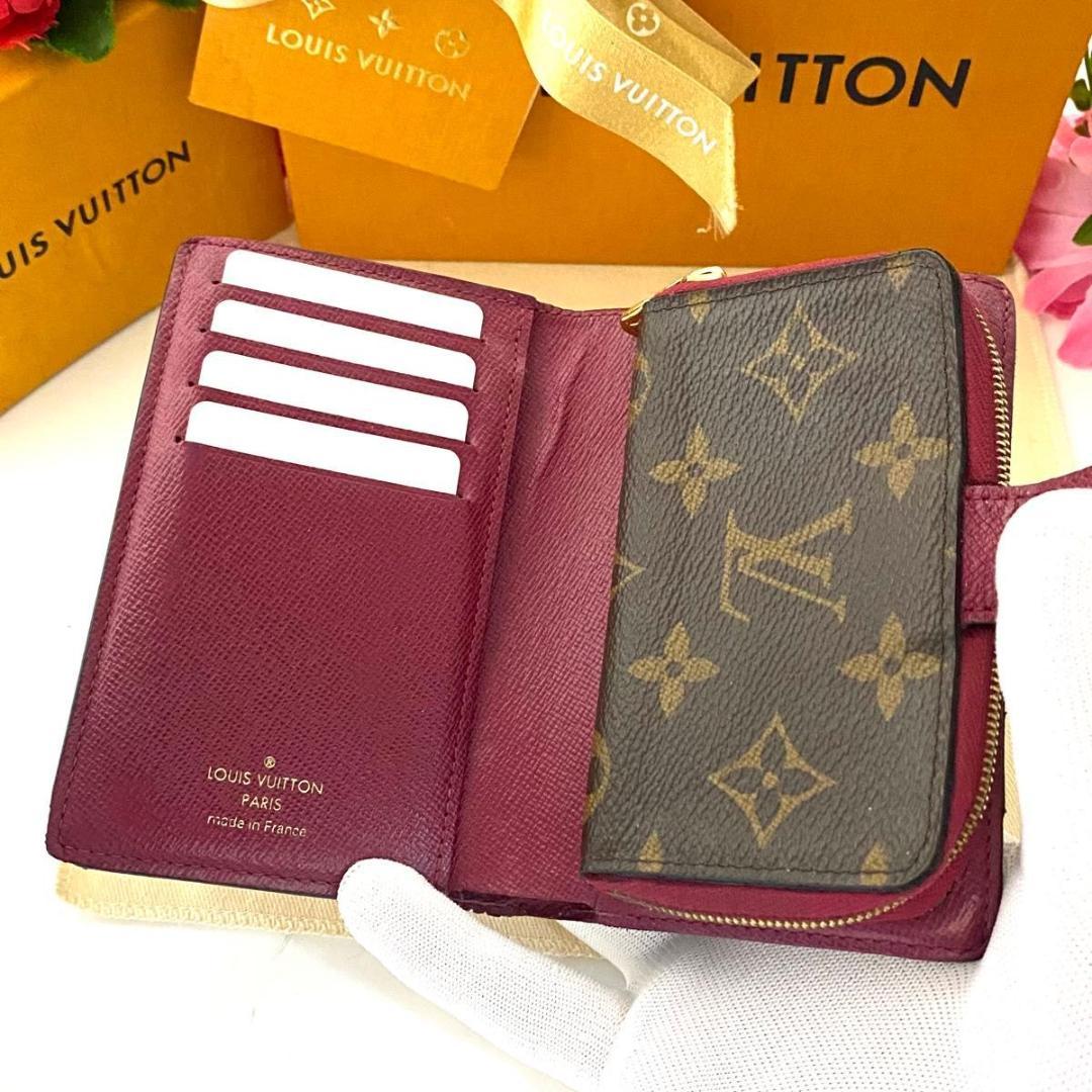 ルイ ヴィトン◎ポルトフォイユ ジュリエット フューシャ モノグラム 二つ折り