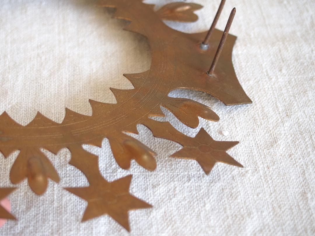 聖母マリア像 星のついた光輪 クラウン 直径25cm カトリック彫像用/K346