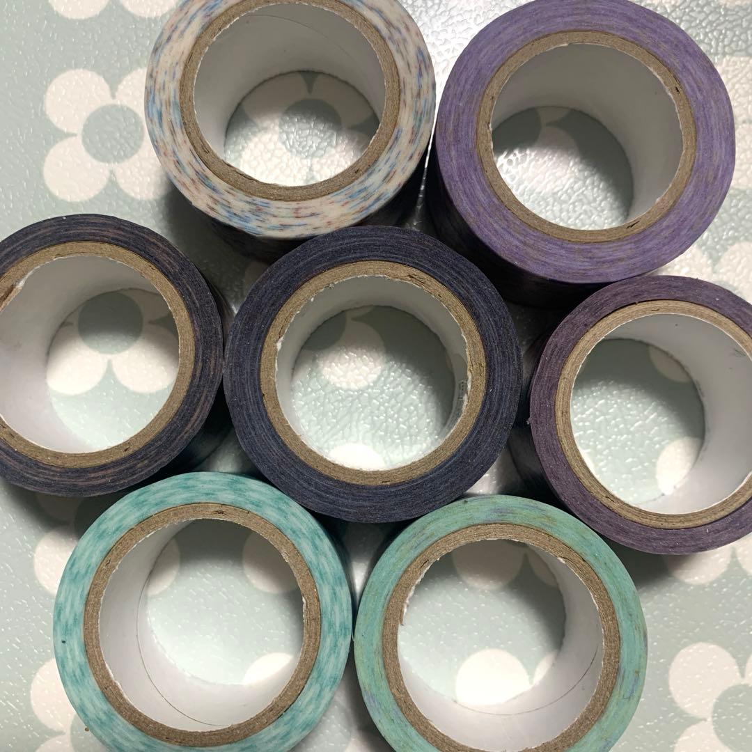 Skogmarknadスコーグさんマスキングテープ7本セット使用済み