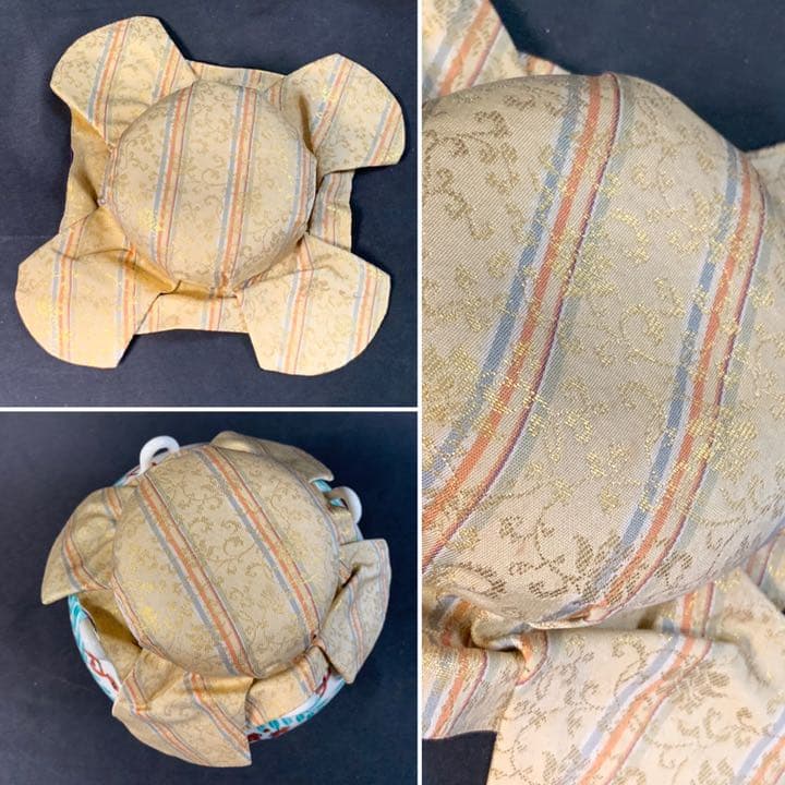 D540 送料無料　飾り壺　茶壷　平安　藤　在銘　共箱　茶道具　茶室　和骨董