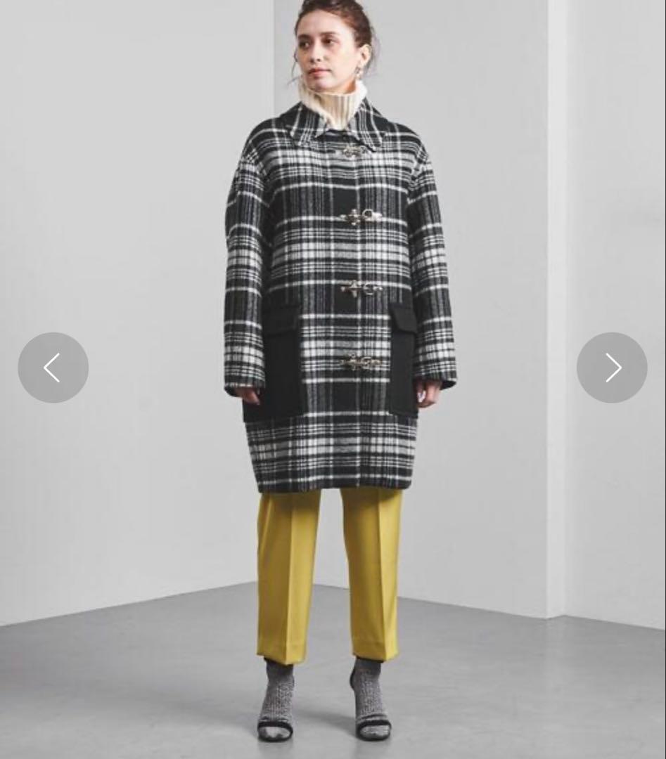 日本製【UNITED ARROWS】ウールナイロン2ポケットハーフコート　38