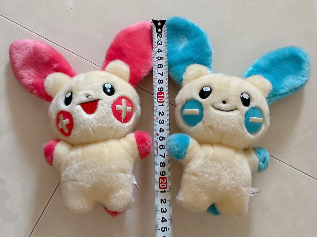 ポケモン TOMY プラスル マイナン ぬいぐるみセット レトロ 当時物