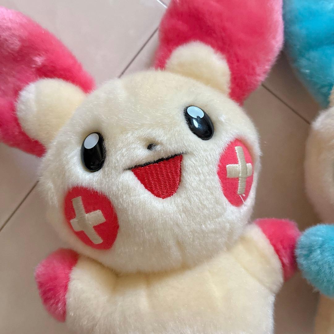 ポケモン TOMY プラスル マイナン ぬいぐるみセット レトロ 当時物