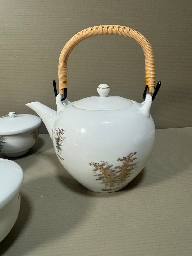 2300 深川製磁　茶器セット　急須1客　湯呑蓋付5客