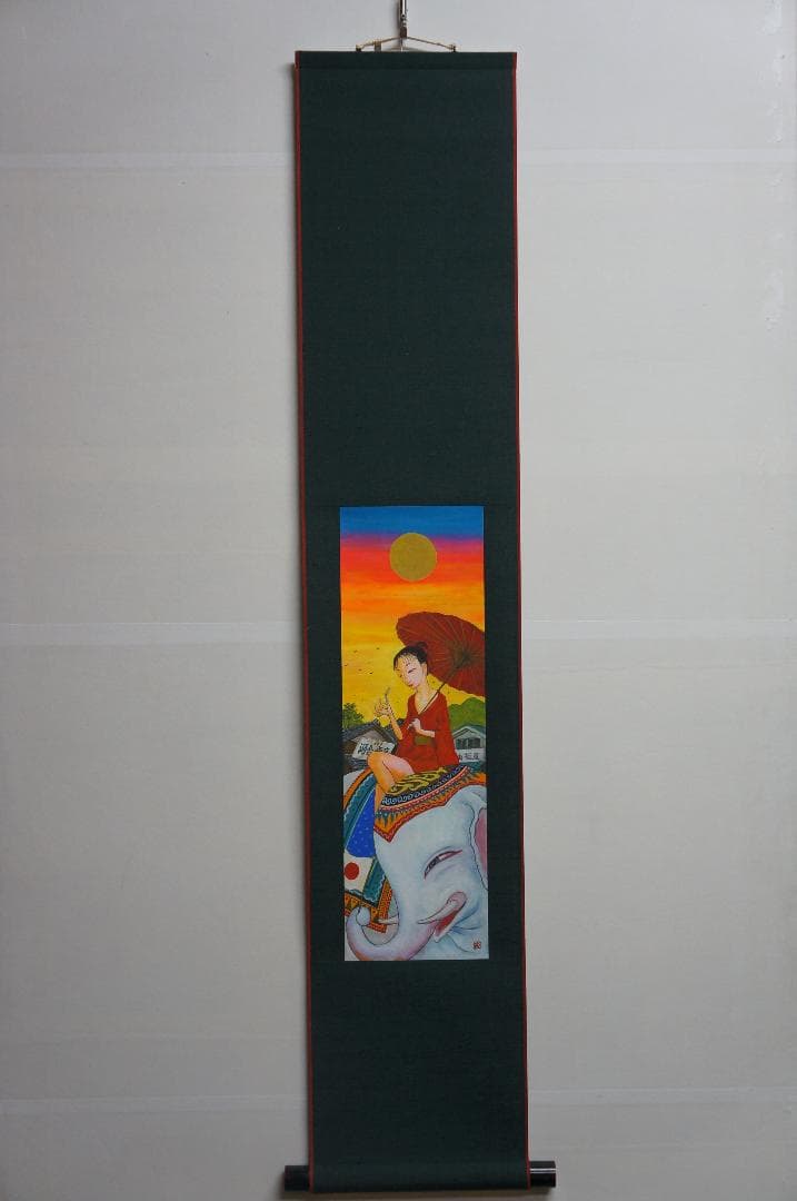 河合規仁先生最新作品「浮世夢」掛け軸入荷しました