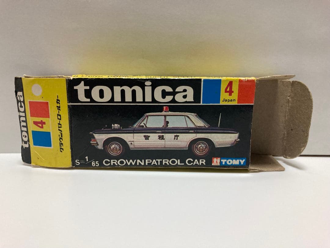 トミカ　日本製　クラウン　パトロールカー　1Aホイール　赤色灯Aタイプ　色指定箱