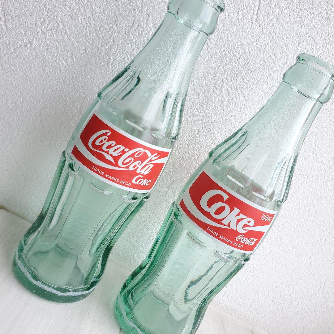 コカ・コーラ社製　ジュース瓶　昭和レトロ　空き瓶　 2本