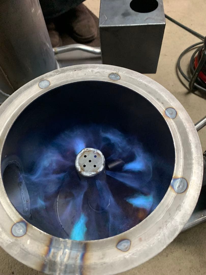 廃油ストーブ　耐熱塗装