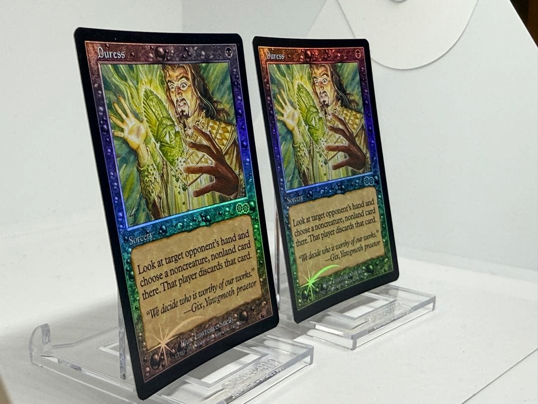 希少品　英語【Foil】《強迫/Duress》(アリーナ)[USG-P] 在庫2