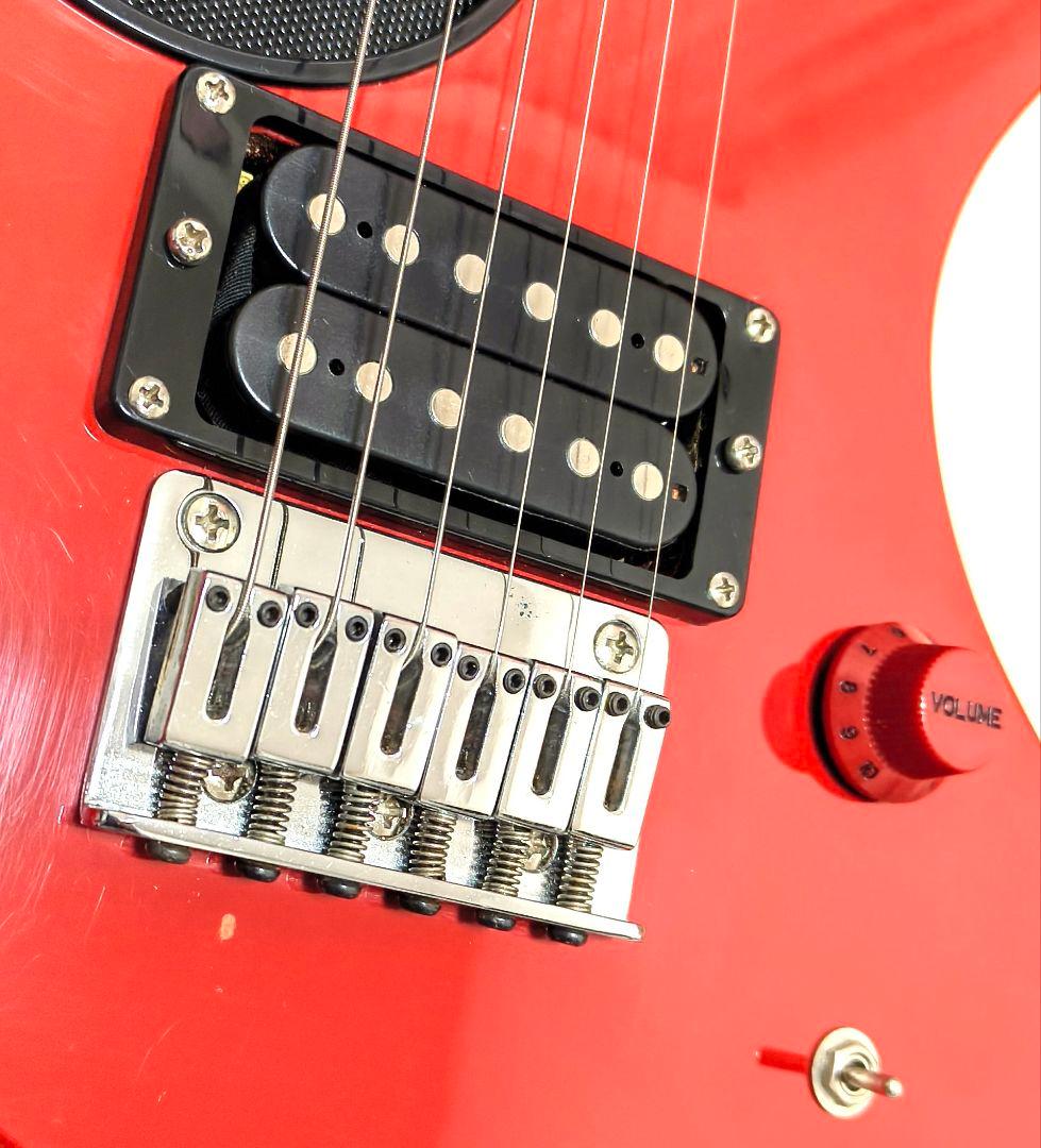 【美品】ZO-3 レッド アンプ内蔵ミニギター 専用ケース付 ロックピン付
