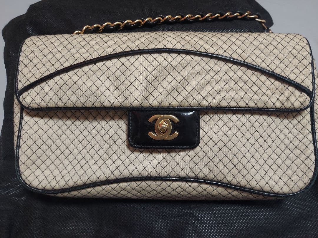 CHANEL チェック柄 ショルダーバッグ